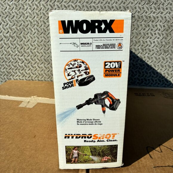 WORX WG629.2 20V Cordless Hydroshot Portable Power Cleaner W/ BATTERY & CHARGER - Picture 13 of 15
